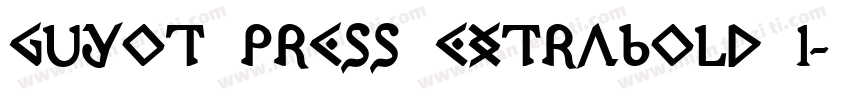 Guyot Press ExtraBold 1字体转换